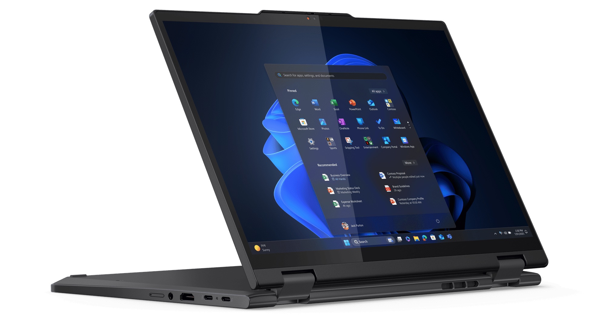 01 ThinkPad T14s 2 in 1 1 Eclipse Black WWANIRCamera Presentation e1740772575298 盤點 Lenovo 於 MWC 2025 推出的 AI 技術創新概念筆電 01 ThinkPad T14s 2 in 1 1 Eclipse Black WWANIRCamera Presentation e1740772575298