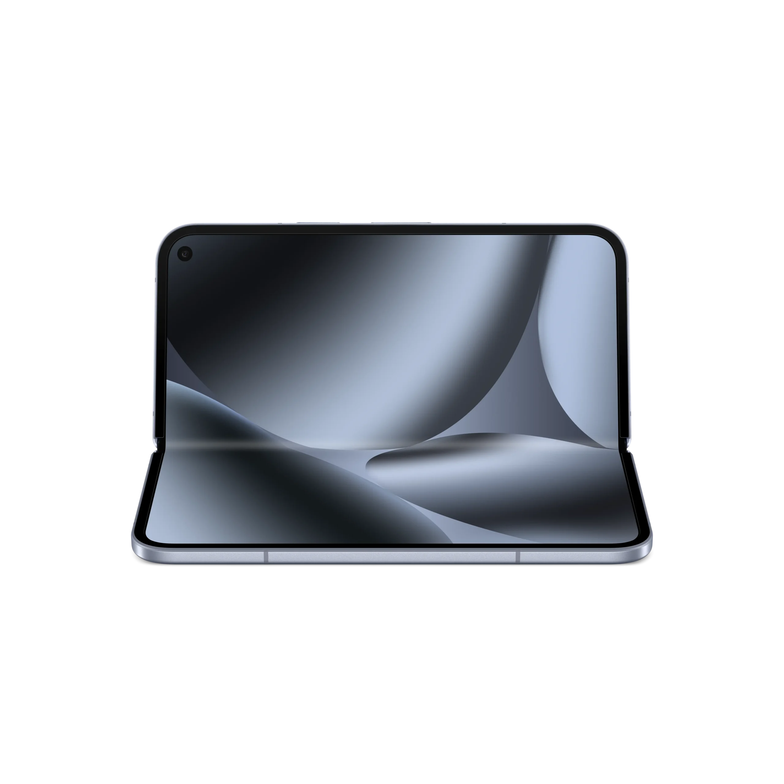 03. Google Pixel 10 Pro Fold 月岩灰 桌面橫立 scaled Made by Google '25 六大新品總整理:台灣售價、上市日期 03. Google Pixel 10 Pro Fold 月岩灰 桌面橫立 scaled