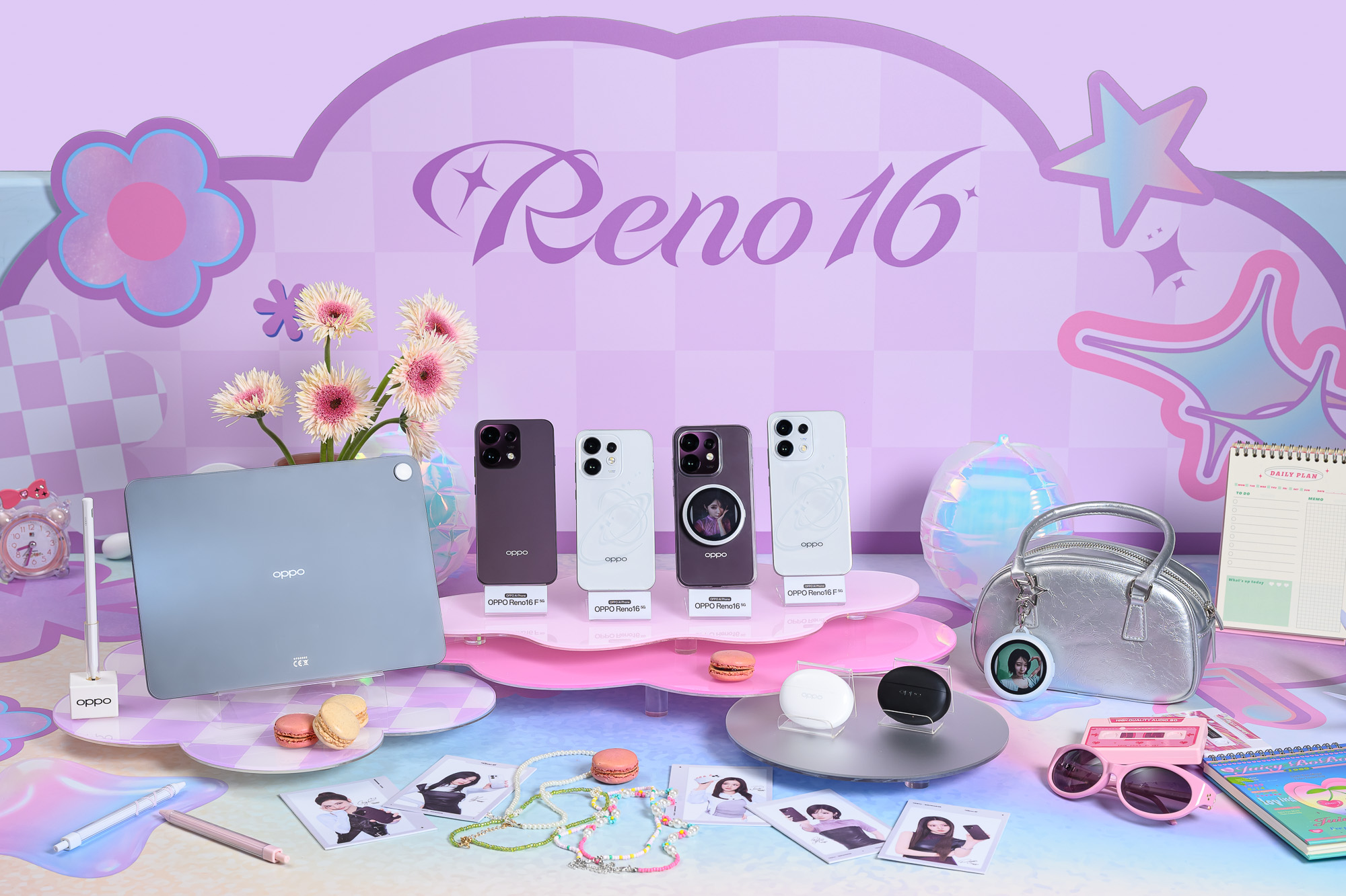 OPPO Reno16 系列在台上市：主打 AI 影像、BABYMONSTER 聯名，售價 NT$18,990 起 2. Reno16系列上市同步推出 OPPO Pad 5 柔光版以及 OPPO Enco Air5 系列主動式降噪耳機
