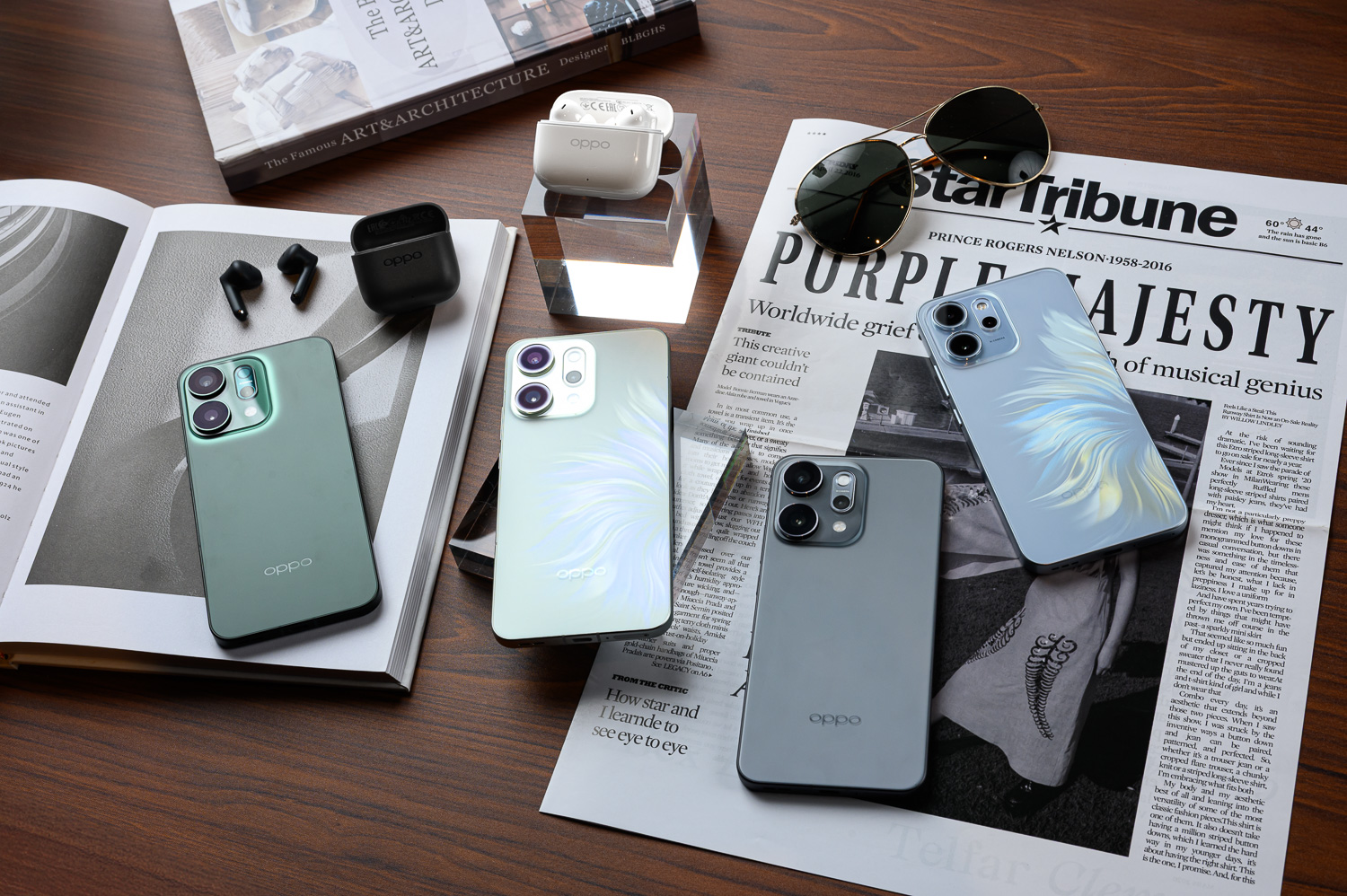 OPPO Reno14 系列震撼登台：AI 影像、潛望長焦、IP69 防水！輕旗艦規格、價格、上市資訊總整理 5. Reno14 系列採用全新「絢彩人魚設計」，更搭載獨家「珊瑚絨玻璃」，體驗美感與觸感的雙向奔赴。