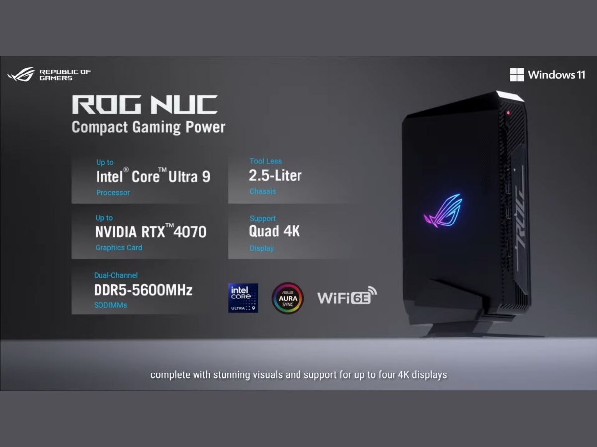 CES 2024 媒體參訪日各大品牌發表重點一次看 Asus ROG nuc 2 asus