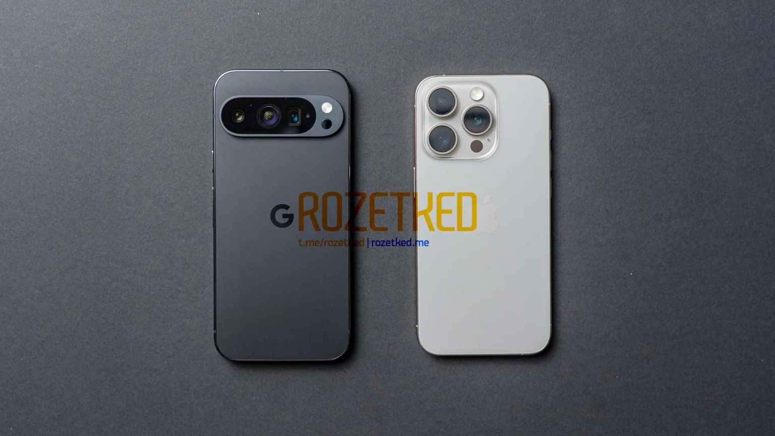 Google Pixel 9 傳聞整理：終於要正面對決 iPhone 了嗎？ Leaked Pixel 9 Pro with iPhone 15 Pro.jpg
