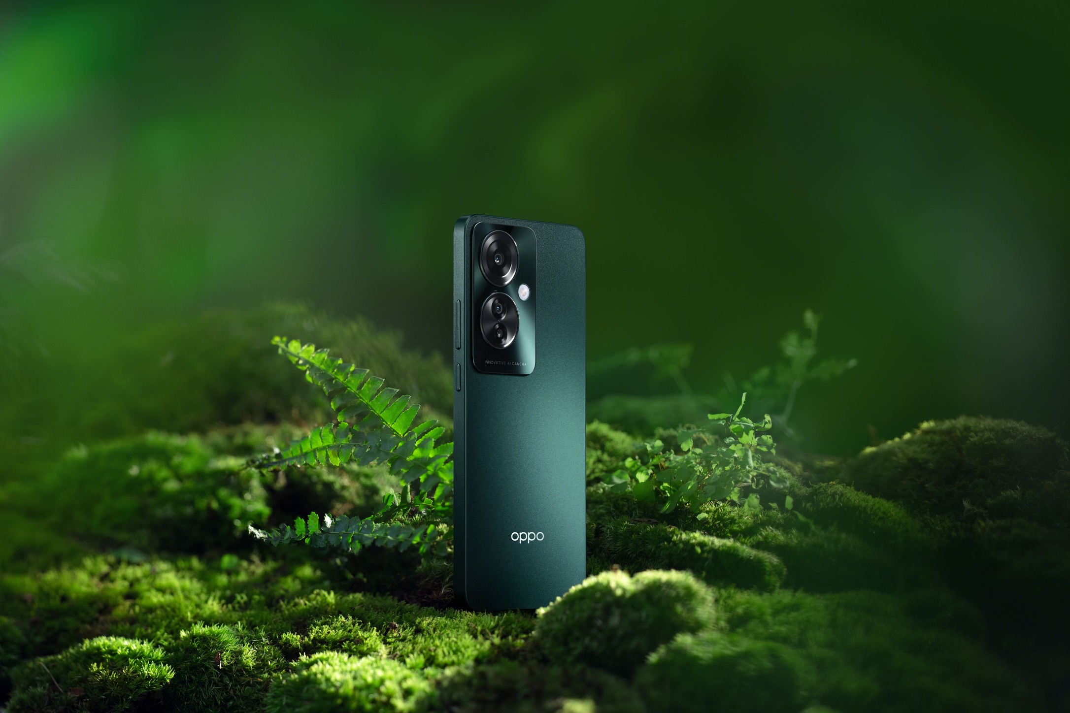 OPPO Reno11 F 墨綠 OPPO Reno11 系列迎來更入門的 Reno11 F,售價 NTD11,990 OPPO Reno11 F 墨綠