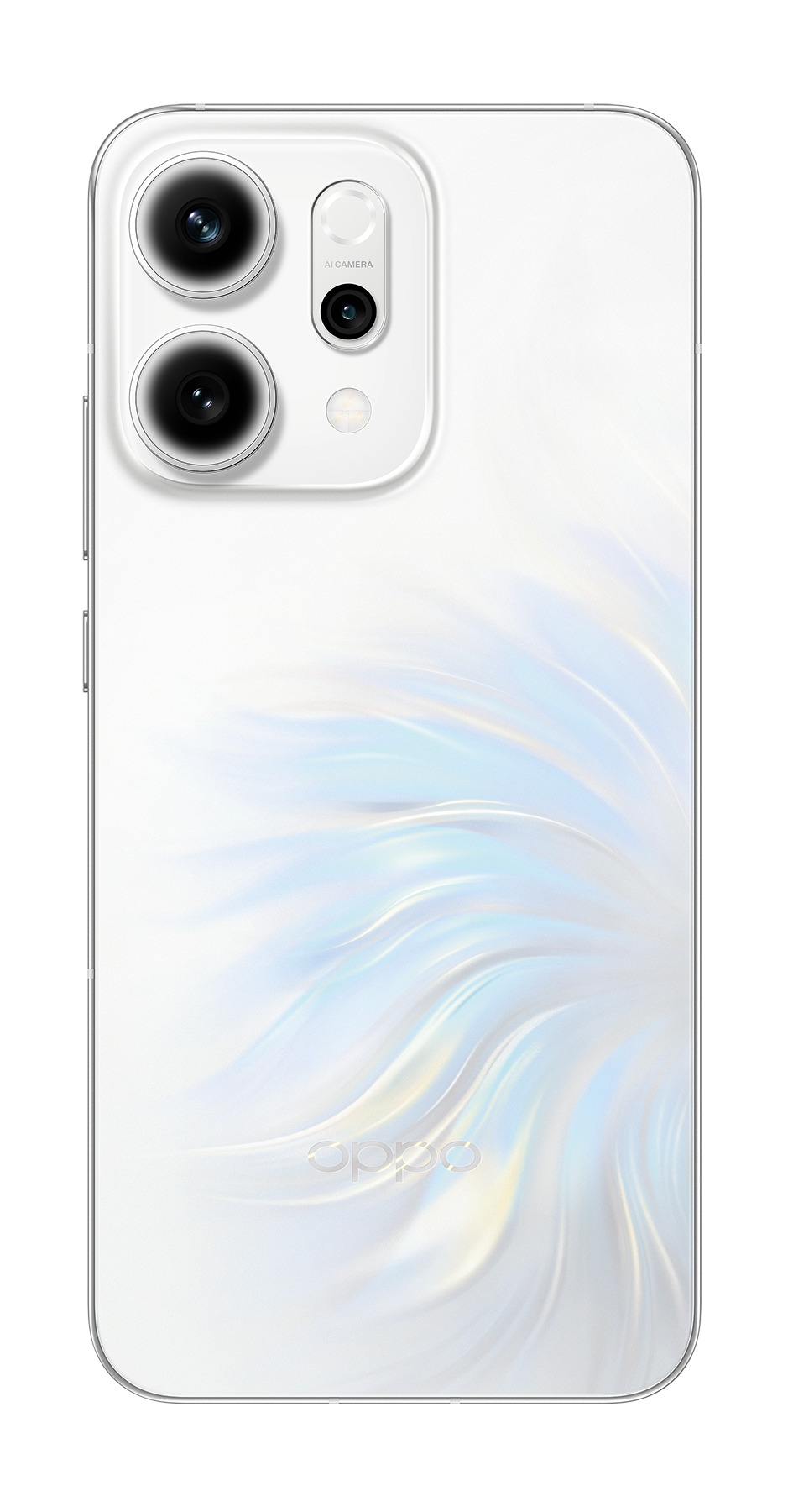 OPPO Reno14 絢彩白 背面 OPPO Reno14 系列震撼登台:AI 影像、潛望長焦、IP69 防水!輕旗艦規格、價格、上市資訊總整理 OPPO Reno14 絢彩白 背面