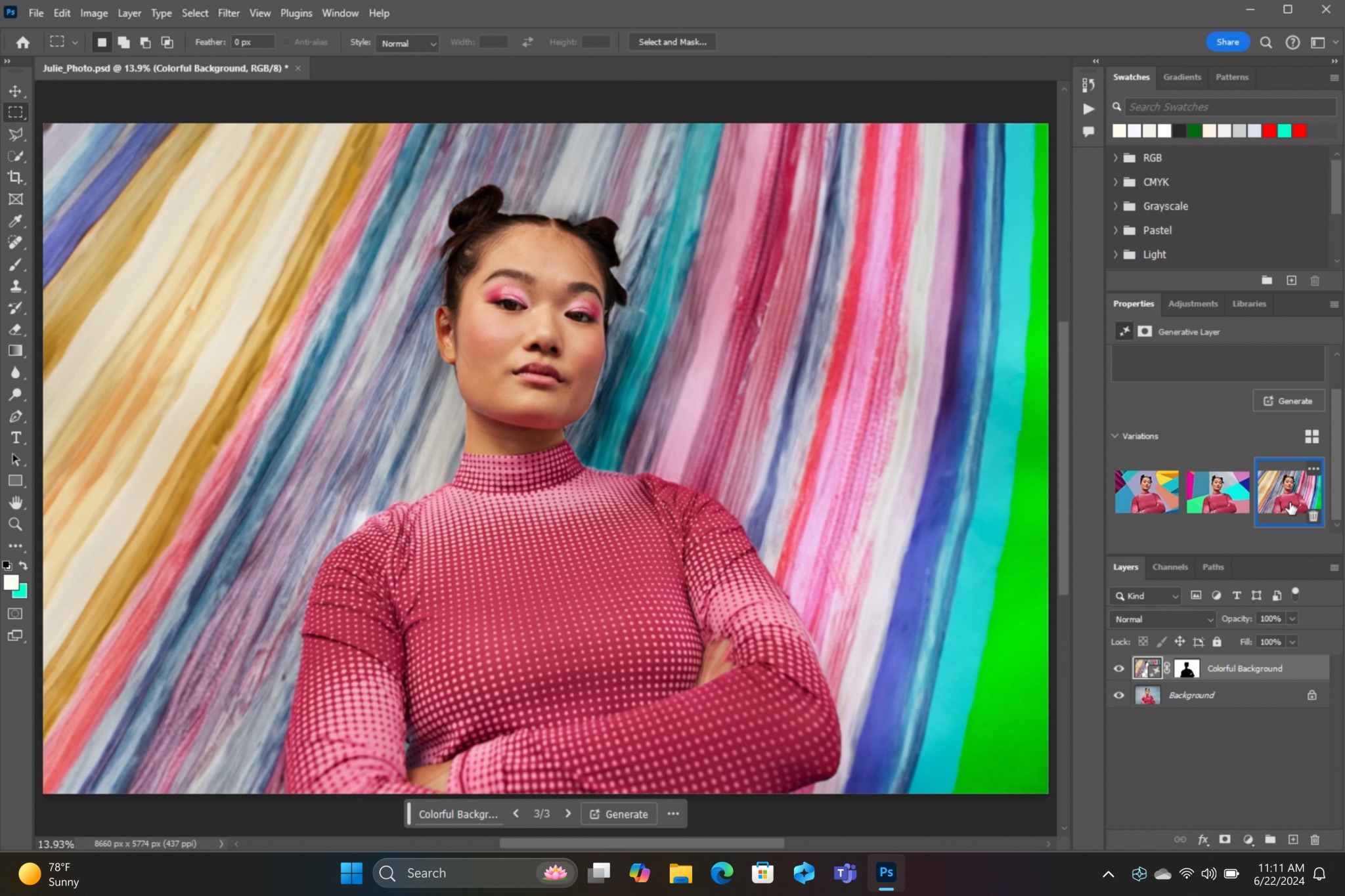 SUR24 Pro Screen AdobePhotoshop2 3x2 2048x1365 1 搭載 Snapdragon X 系列處理器的 AI PC 登場,或是說 Copilot+ PC SUR24 Pro Screen AdobePhotoshop2 3x2 2048x1365 1
