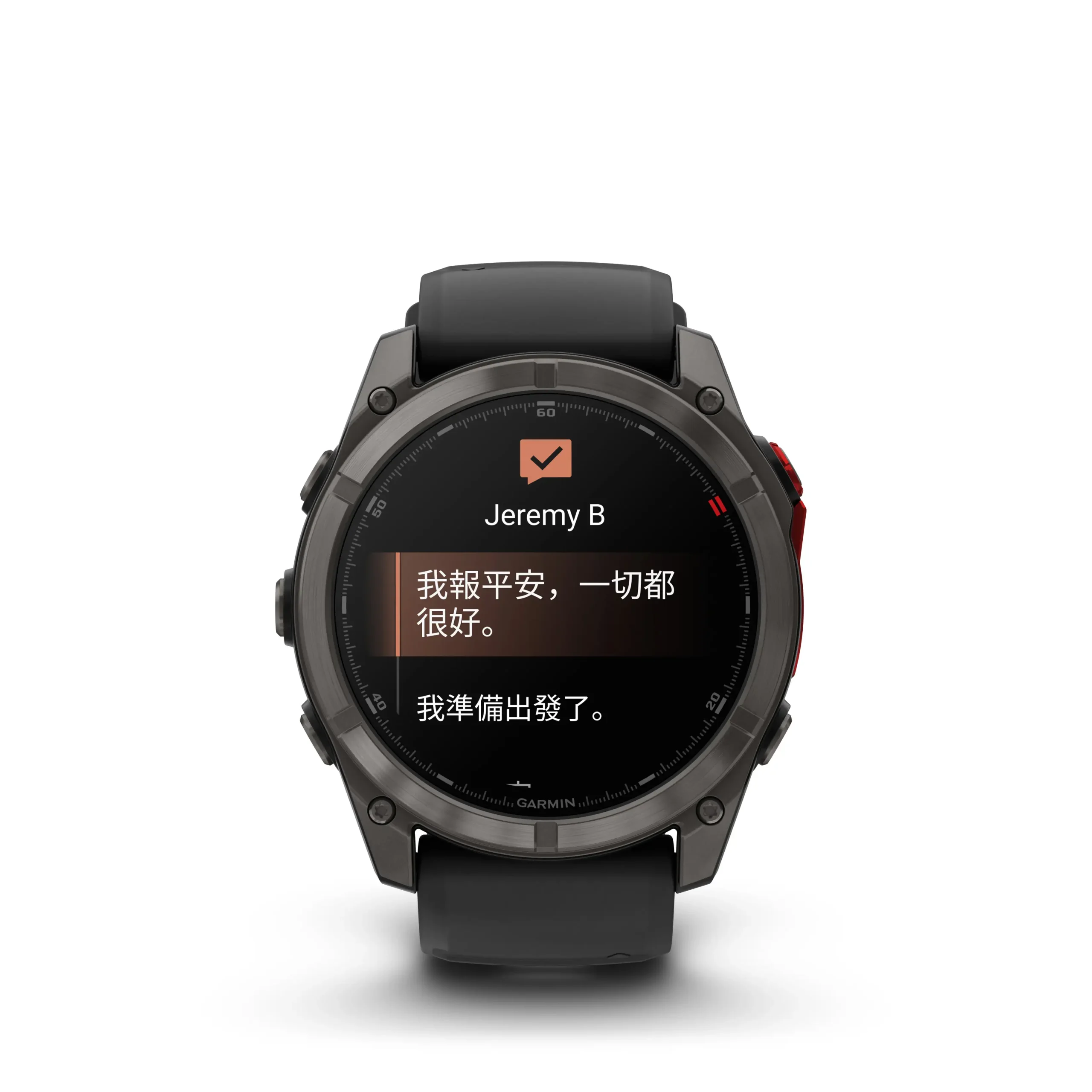 fenix 8 Pro MicroLED1 scaled Garmin fēnix 8 Pro 系列登場:全球首款 MicroLED 智慧錶,支援 inReach 衛星通訊 fenix 8 Pro MicroLED1 scaled