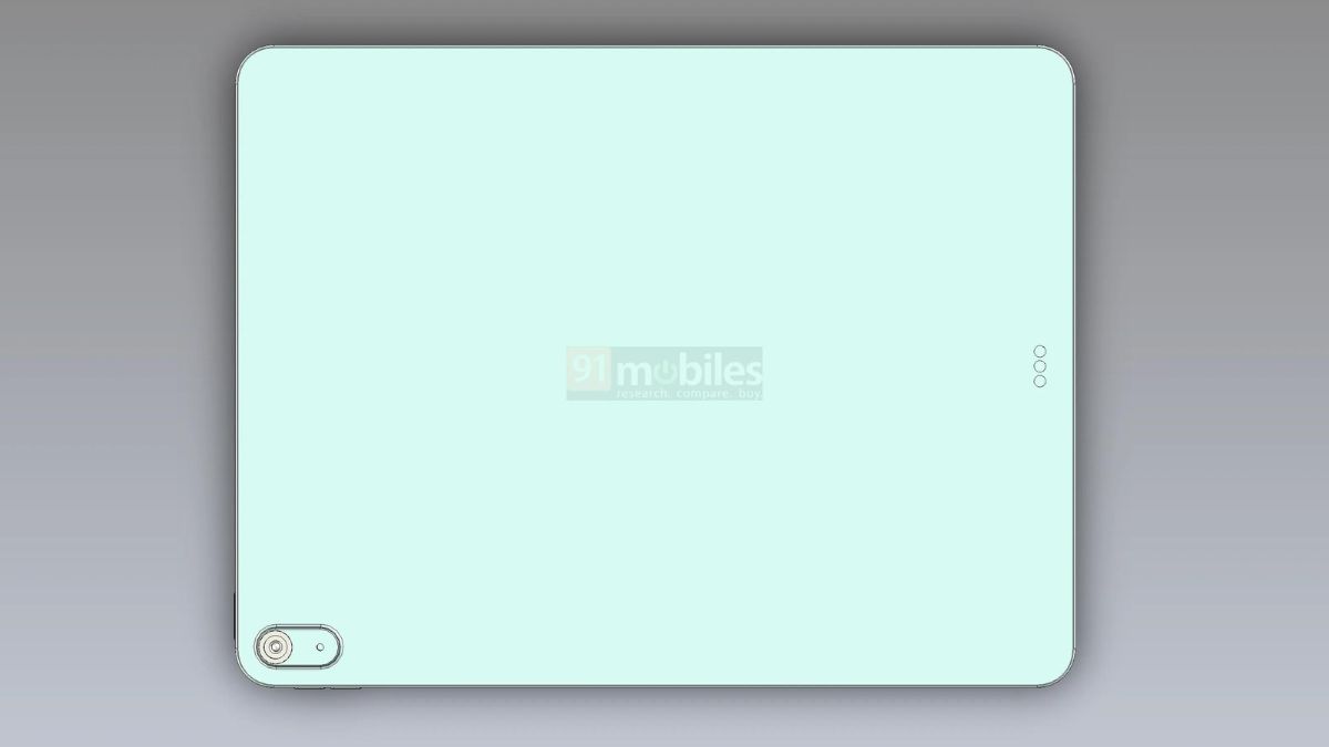 下代 iPad Air 12.9 吋版本 CAD 圖首曝：相機模組似 iPhone X/XS iPad Air 12.9 背面