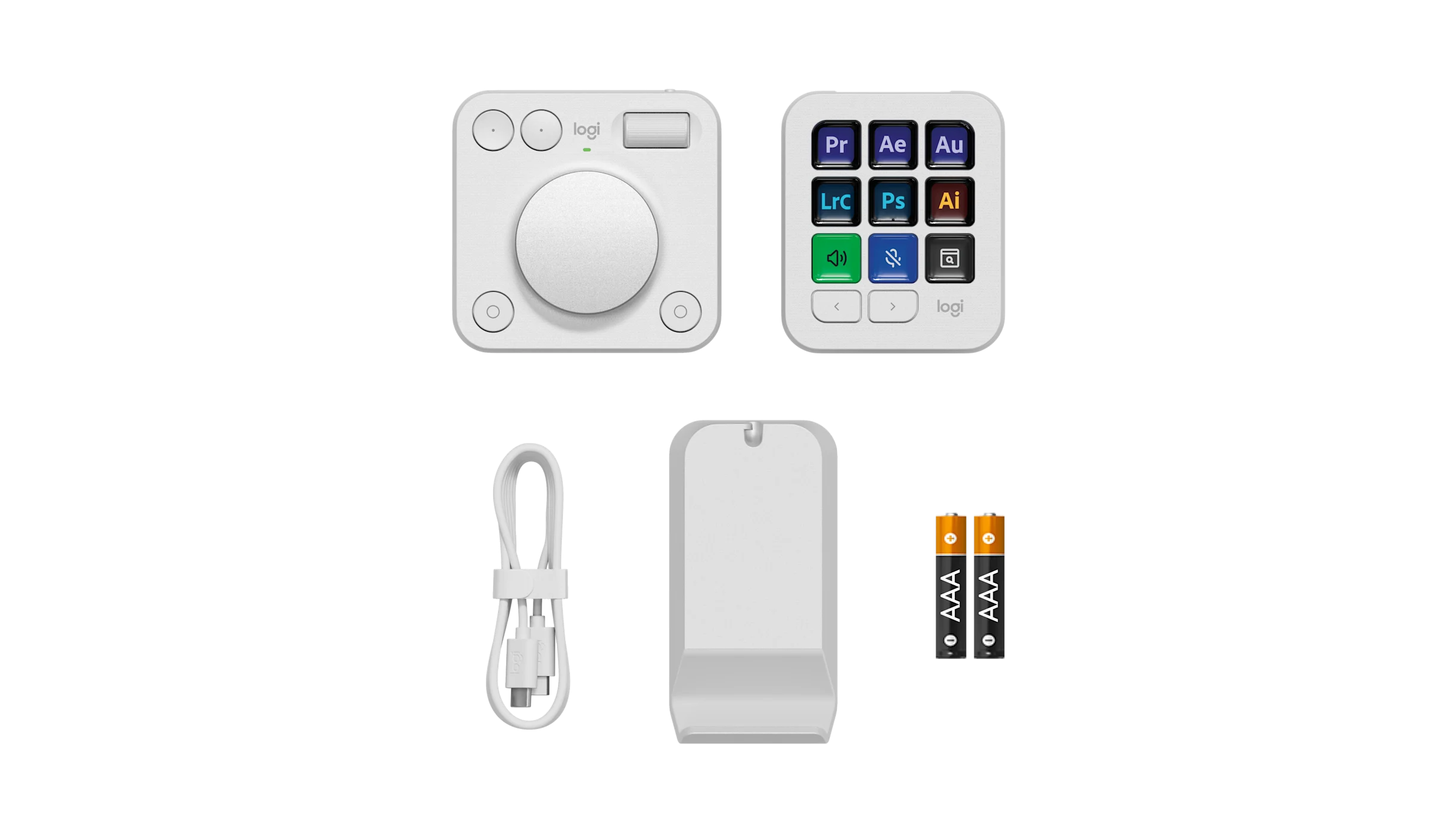 mx creative console back view pale gray Logitech MX Creative Console 正式登台:深度整合 Adobe、售價 6,490 元 mx creative console back view pale gray