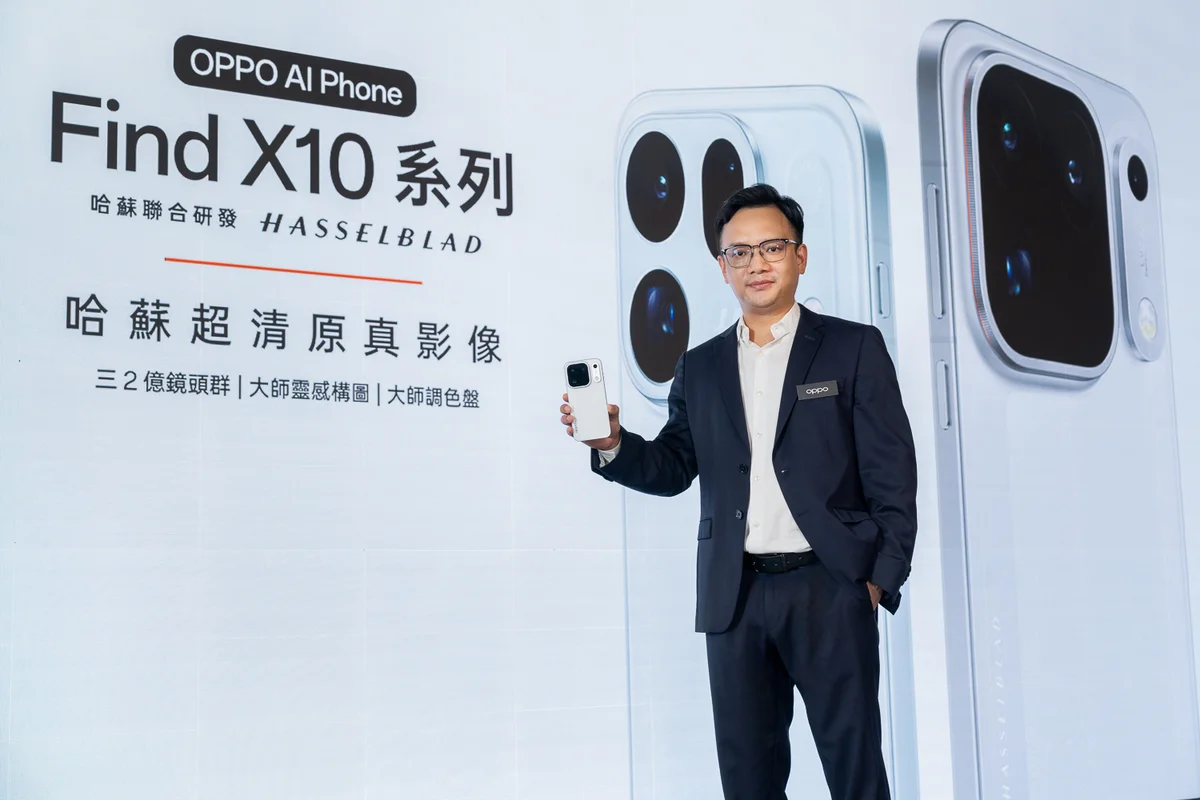 OPPO 台灣市場總經理劉金 Vincent 介紹 Find X10 系列