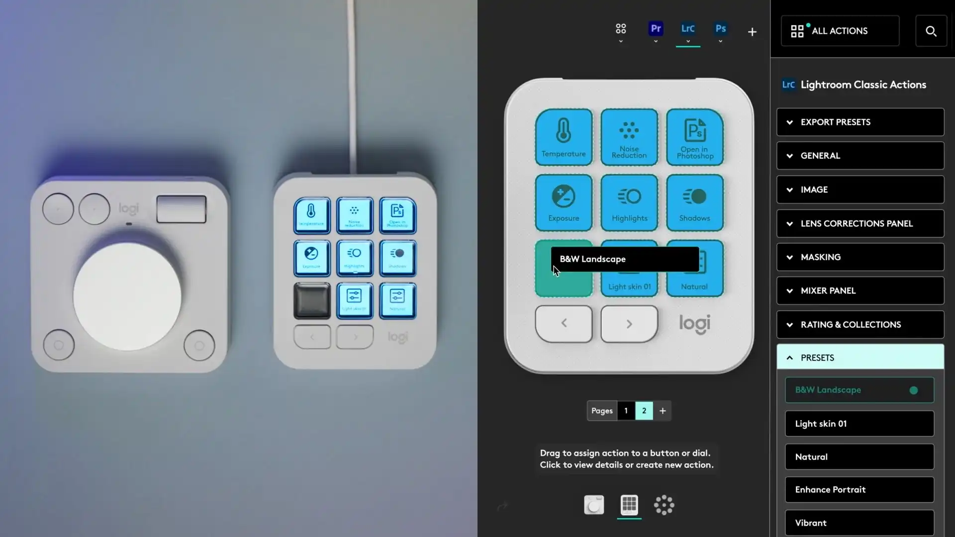 videoframe 1319 Logitech MX Creative Console 正式登台:深度整合 Adobe、售價 6,490 元 videoframe 1319