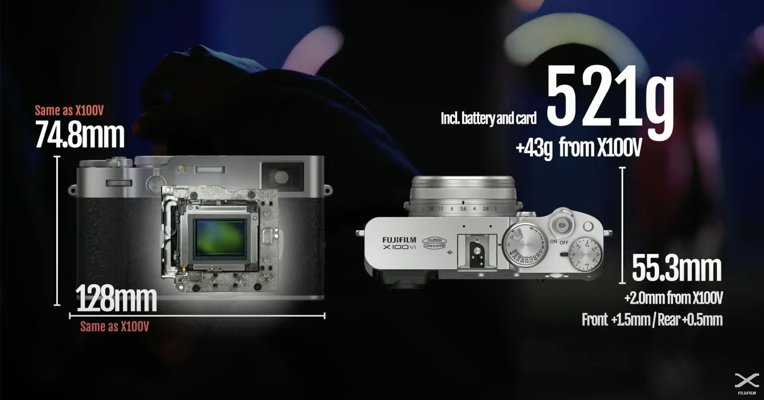 富士 Fujifilm 於 X Summit TOKYO 2024 發表新相機 X100VI weight