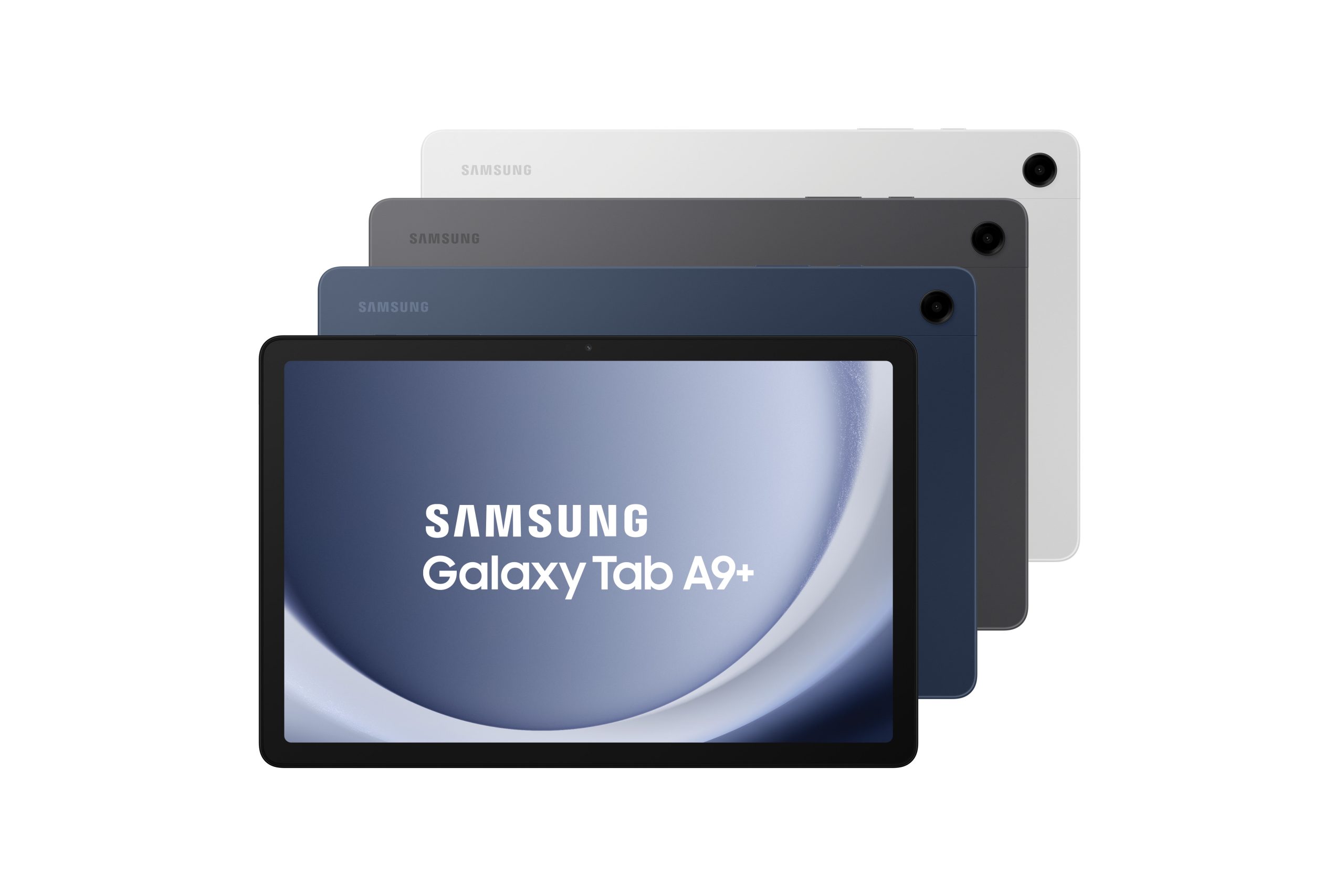 【新聞】三星入門級平板 Galaxy Tab A9+ 售價只要 NTD6,990 起 【新聞圖片02】Galaxy Tab A9共推出夜幕灰、星夜銀和湛海藍三款質感顏色 scaled