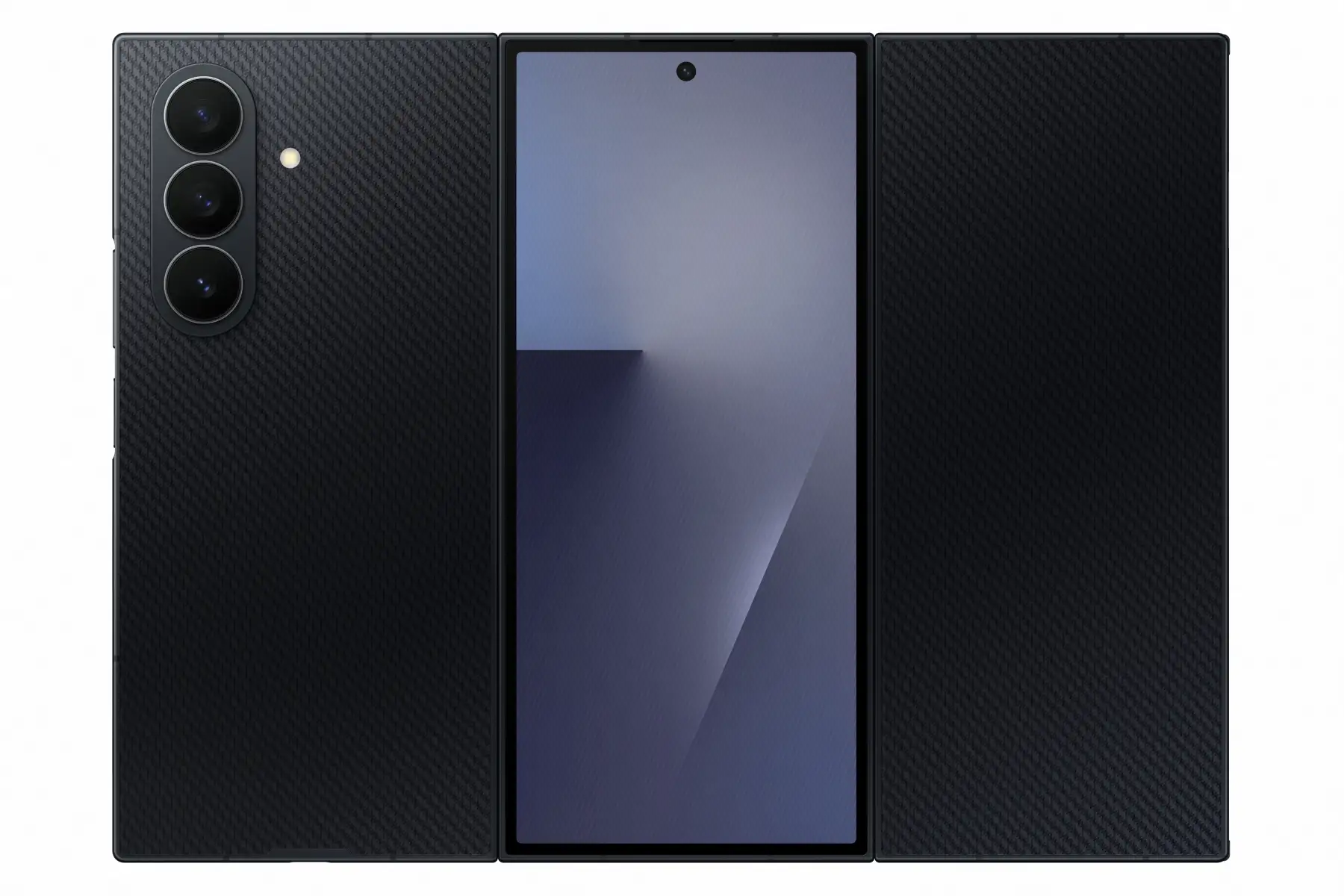10 吋螢幕放進口袋？三星三摺疊手機 Galaxy Z TriFold 將在台上市 【新聞圖片5】Galaxy Z TriFold瀚夜黑 背面