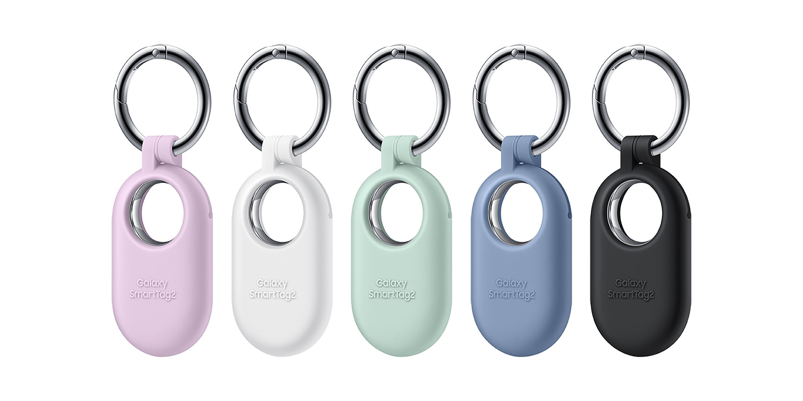 【新聞】三星發表 Galaxy SmartTag2：內外都有「大」升級 【新聞圖片6】Galaxy SmartTag2矽膠保護殼，共推出紫、白、淺綠、藍、黑五色 scaled