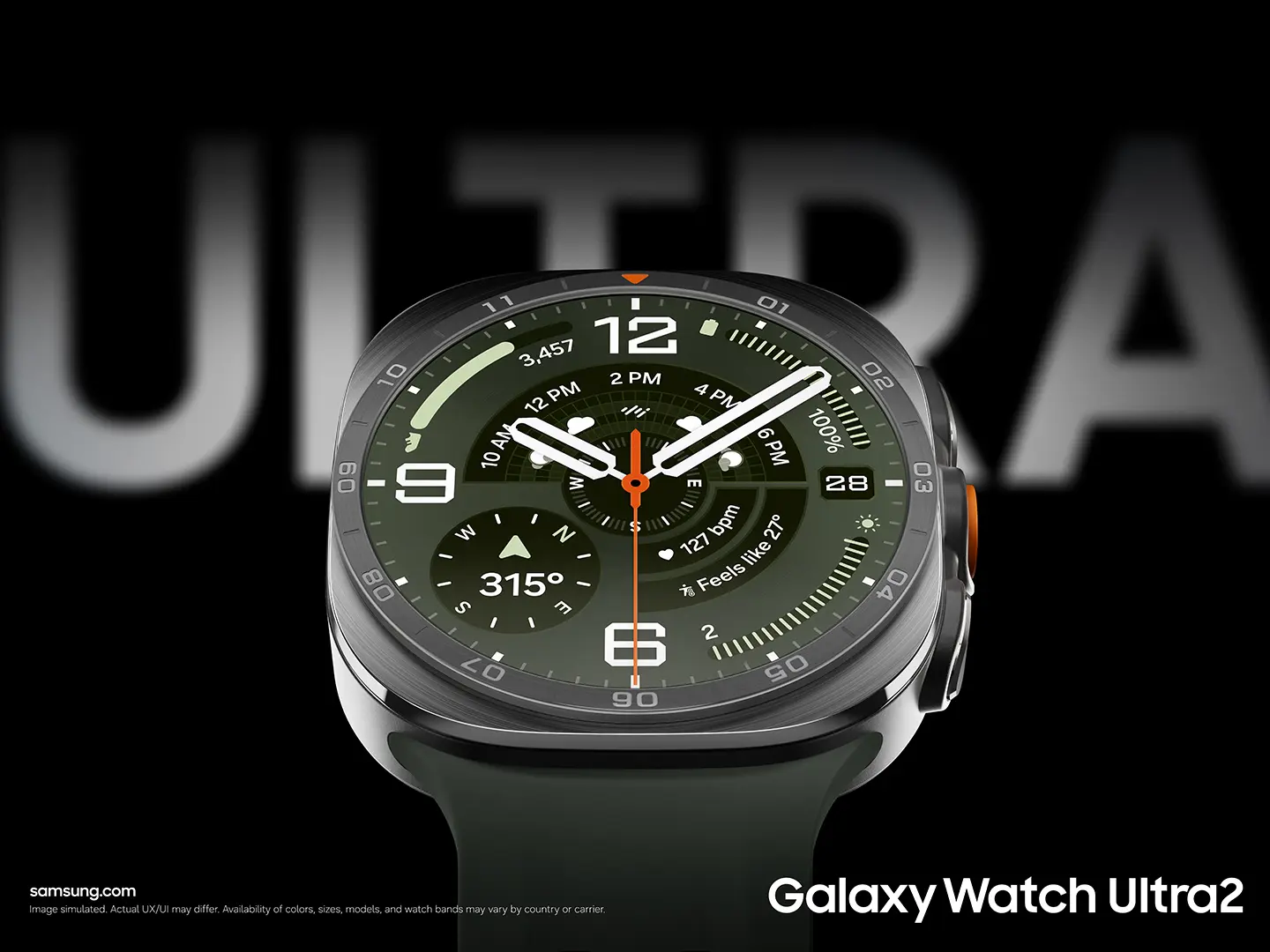 三星 Galaxy Watch Ultra2、Watch9 發表：潛水、續航與健康功能有哪些升級？ 全新Galaxy Watch Ultra2 47mm 鈦霧灰。