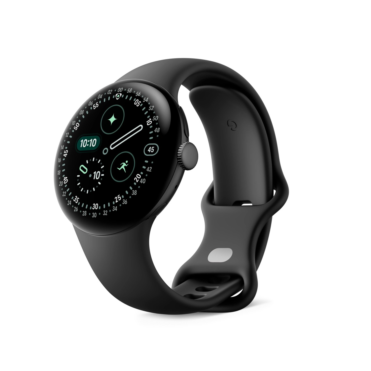 大02. Google Pixel Watch 41mm 霧黑色不鏽鋼錶殼 曜石黑運動錶帶 右側 Made by Google '25 六大新品總整理:台灣售價、上市日期 大02. Google Pixel Watch 41mm 霧黑色不鏽鋼錶殼 曜石黑運動錶帶 右側