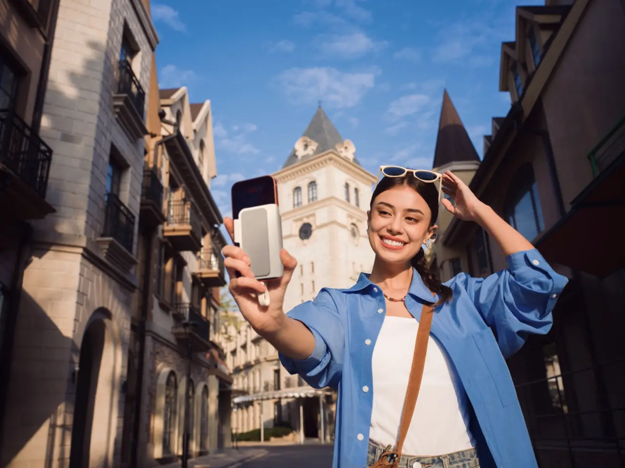 後鏡自拍神器！Insta360 推出 Snap 手機自拍螢幕，還有補光燈版本 大Insta360 Snap Lifestyle Images 17