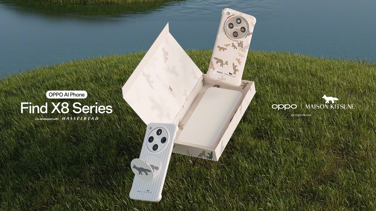 大OPPO x Maison Kitsune 超萌聯名禮盒 睽違兩年!OPPO 影像旗艦系列 Find X8、Find X8 Pro 在台發表 大OPPO x Maison Kitsune 超萌聯名禮盒