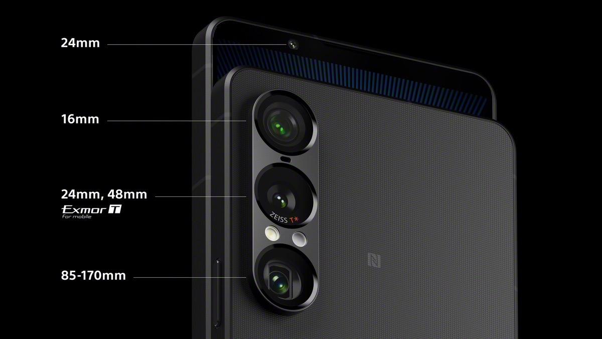 Sony Xperia 1 VII 發表：AI 加持，影像、音效與顯示體驗全面升級 大圖說五、Sony Xperia 1 VII三鏡頭涵蓋16mm超廣角、24mm廣角與85–170mm光學變焦望遠鏡頭，全新超廣角感光元件提升至4800萬畫素，在低光環境下亦能拍出清晰細緻影像。