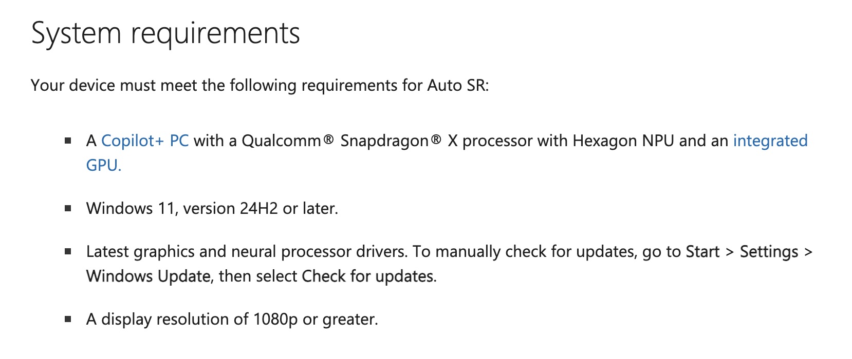 截圖 2024 05 30 下午3.22.39 Copilot+ PC 的遊戲自動超解析度並非高通 Snapdragon X 晶片獨佔 截圖 2024 05 30 下午3.22.39